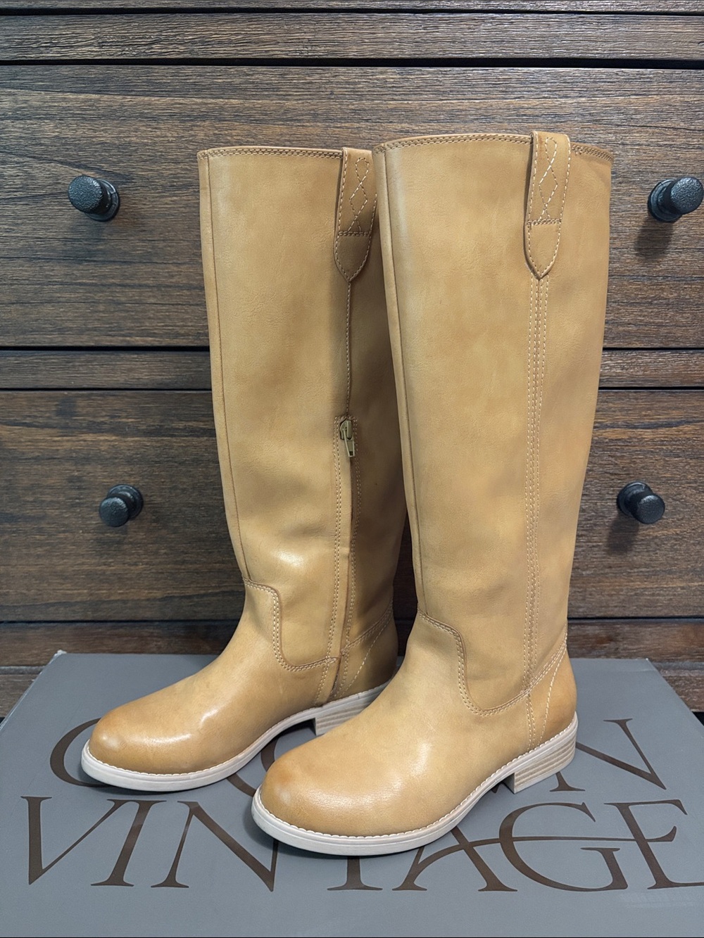 MAKE OFFER - Crown Vintage Tall Over-the-Knee Boots in Tan - SIZE 6